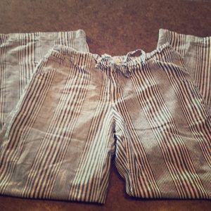 Women’s linen wide leg pants size Medium